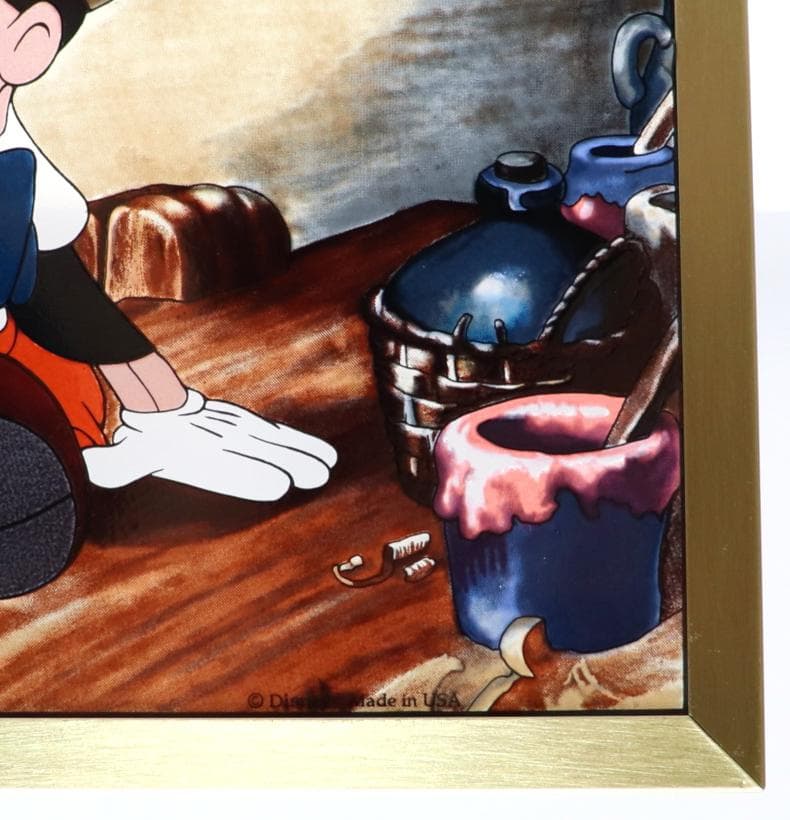 ピノキオとジミニー ディズニー公式 ヴィンテージ ステンドグラス 数量限定