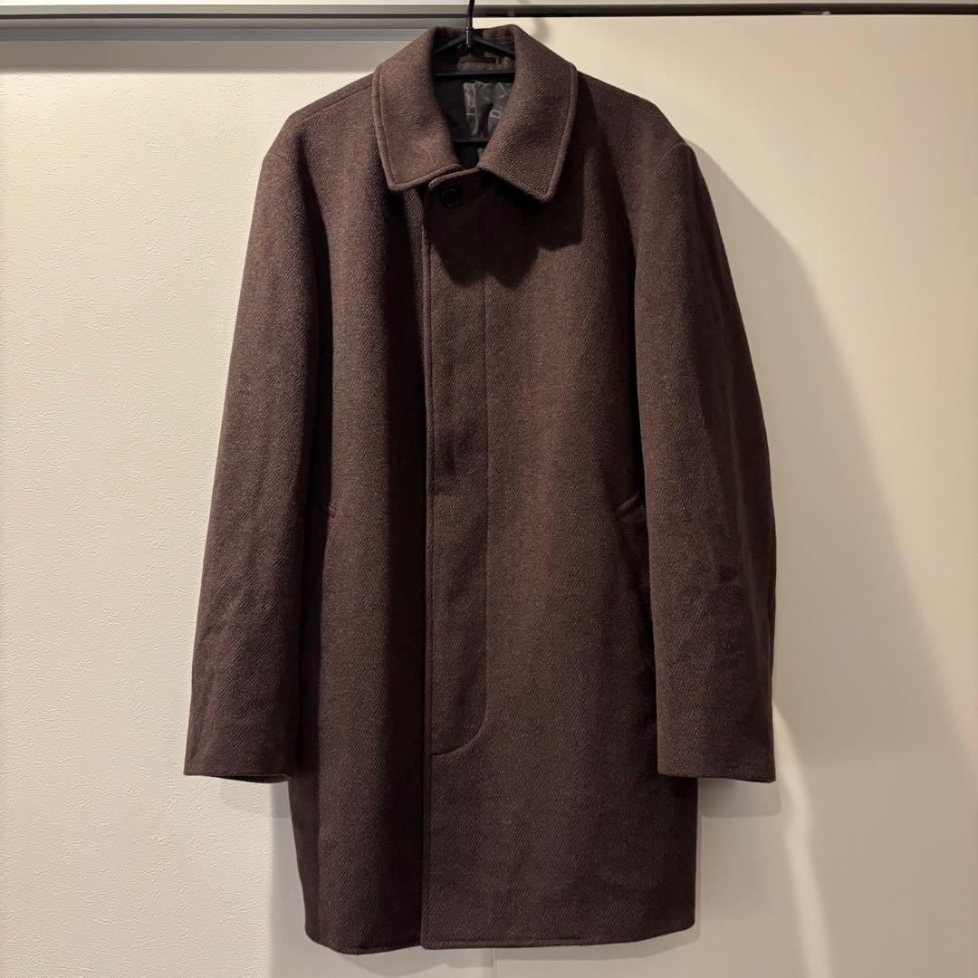 N.Y.クロージング アンゴラ100% ステンカラーコートM