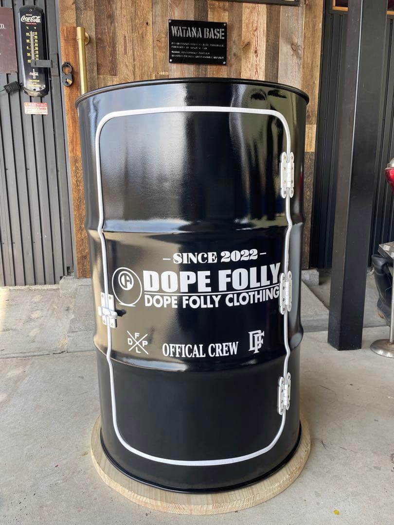 ドラム缶リメイク３段ラック(受注製作)