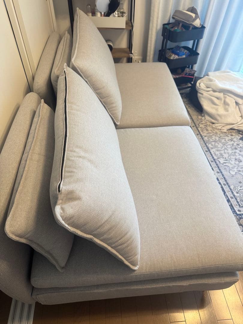 ニトリ　一人用ソファ　Nシールド　グレー　アイアン　NITORI ファブリック