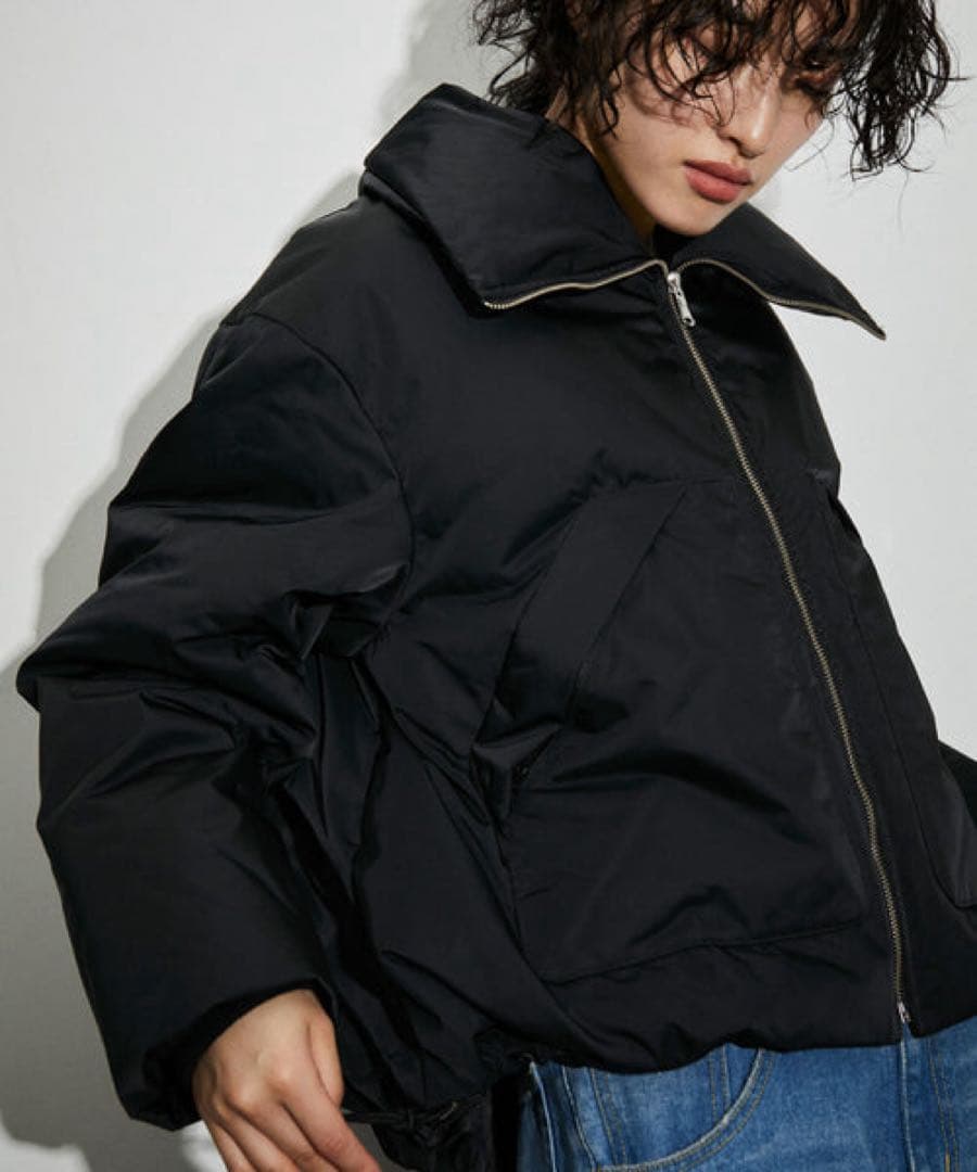 ADAM ET ROPÉ【ALLIED】ショートパファージャケット／ダウン　黒