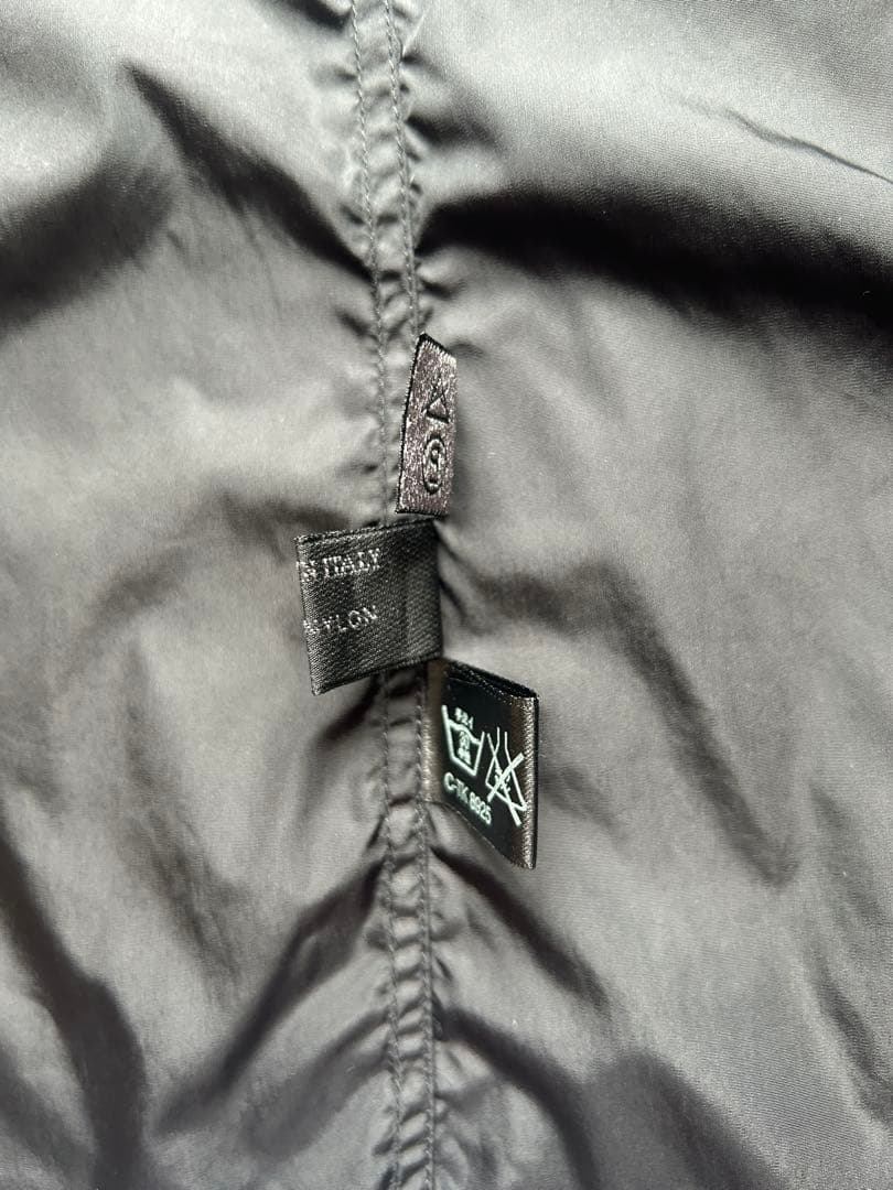 トップス 90s prada nylon velcro shirt (38) black