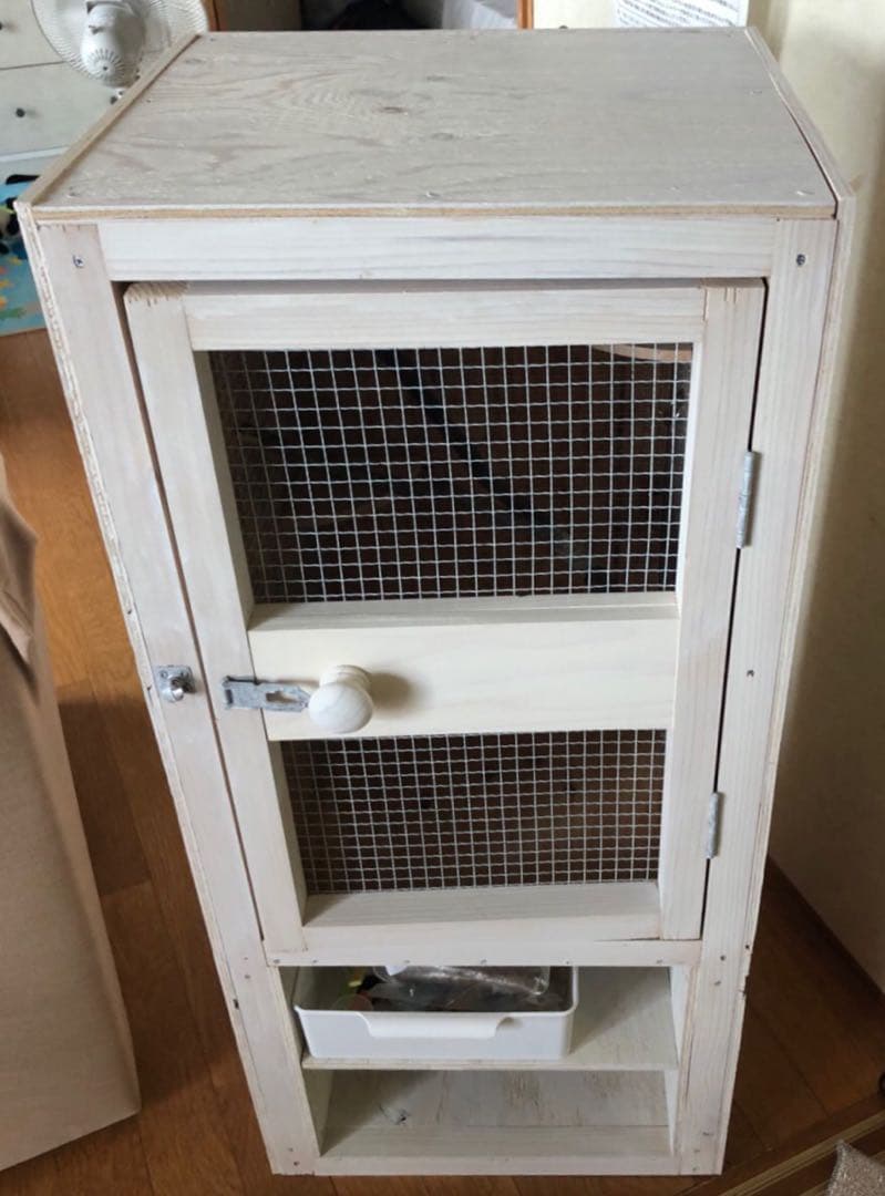 モモンガ 小動物 ゲージ 棚付き キャビネット