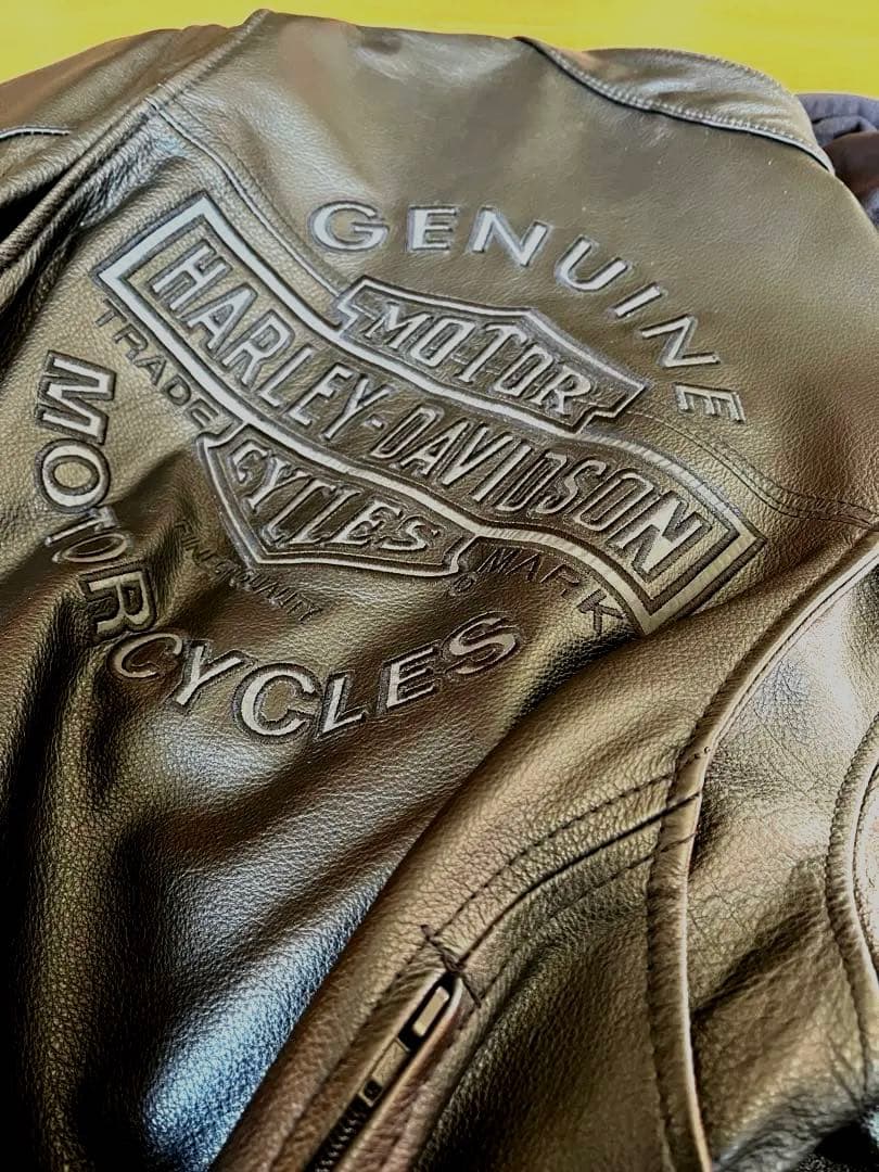 【未使用】Harley-Davidson本革ライダースジャケット(インナー付属)