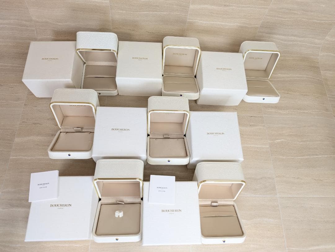 まとめ売り　Boucheron　ブシュロン　ネックレス　リング　空箱　ボックス