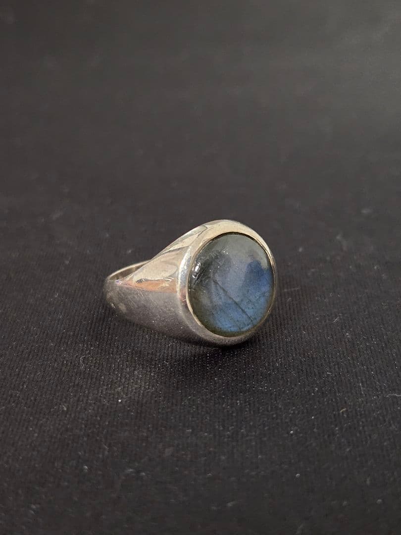 HASH.Labradorite Round Cabochon ring 16号