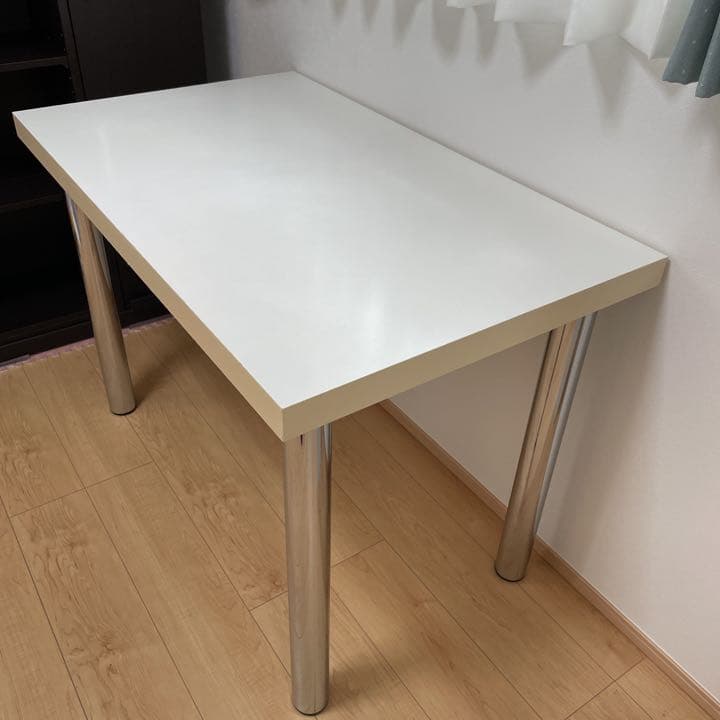 デスク 幅100cm 光沢ホワイト/机/学習/PC/在宅テレワーク
