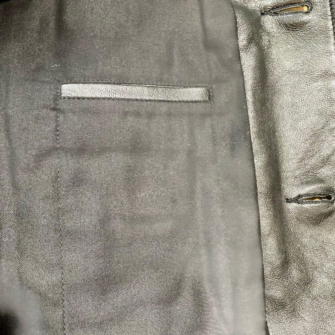 NANO UNIVERSE ナノユニバース レザー カーコート ジャケット 本革