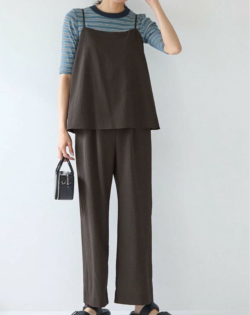 green label relaxing ドライクロスオールインワン　グレー