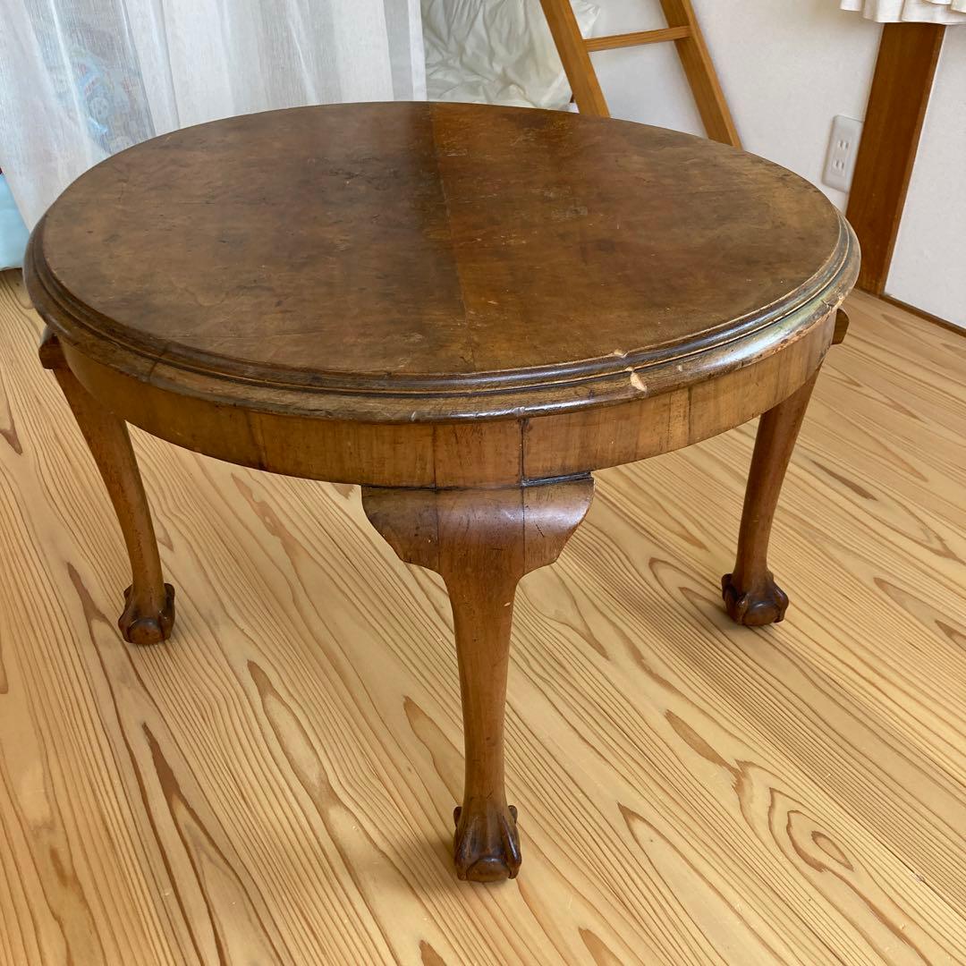 イギリス　アンティーク　ローテーブル