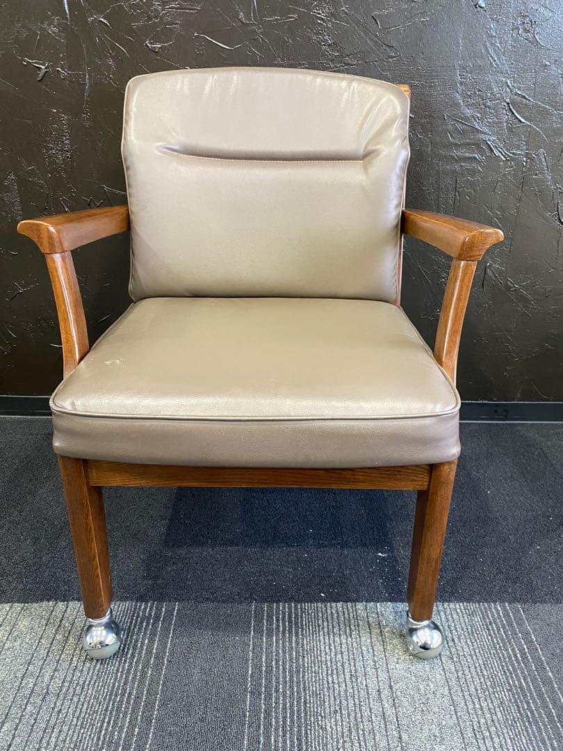 レトロ　キツツキマーク　チェア　椅子　キャスター　ヴィンテージ オフィスチェア