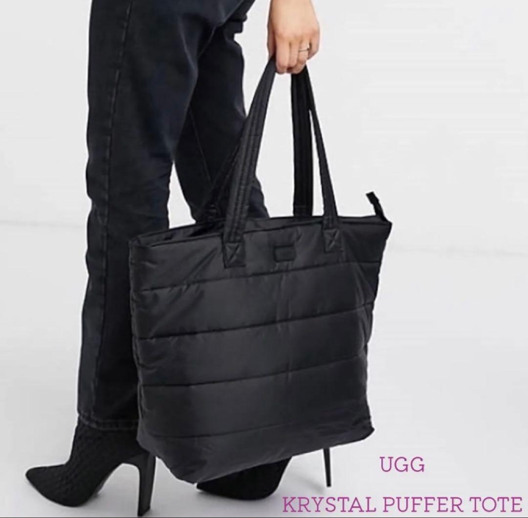 UGG クリスタル パッファー トートバッグ(ブラック)