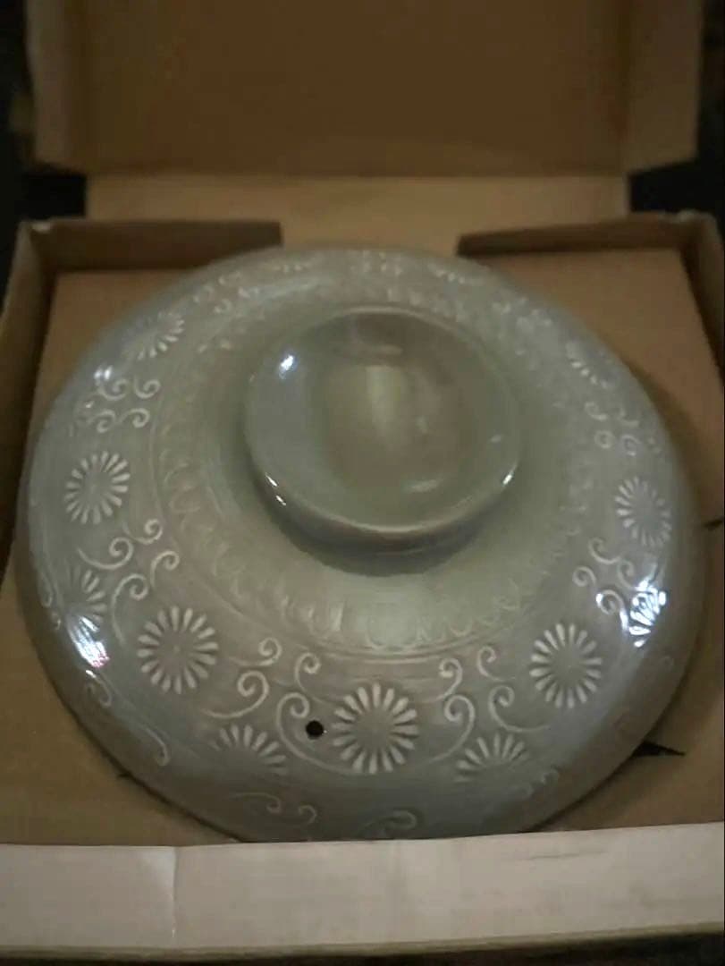 陶器製銀峯陶器 萬古焼 花三島 土鍋 11号 5-6人用万古焼