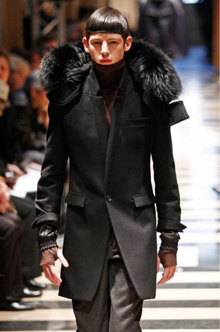 【専用】Juun.J aw 2008ファー付き黒チェスターコート