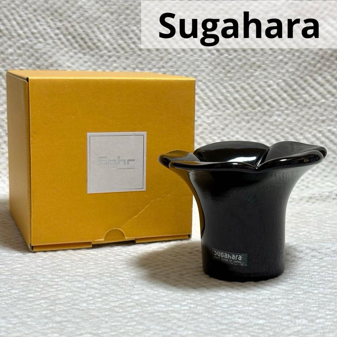 極美品 sghr スガハラ 菅原硝子 キャンドルスタンド 希少 一点物