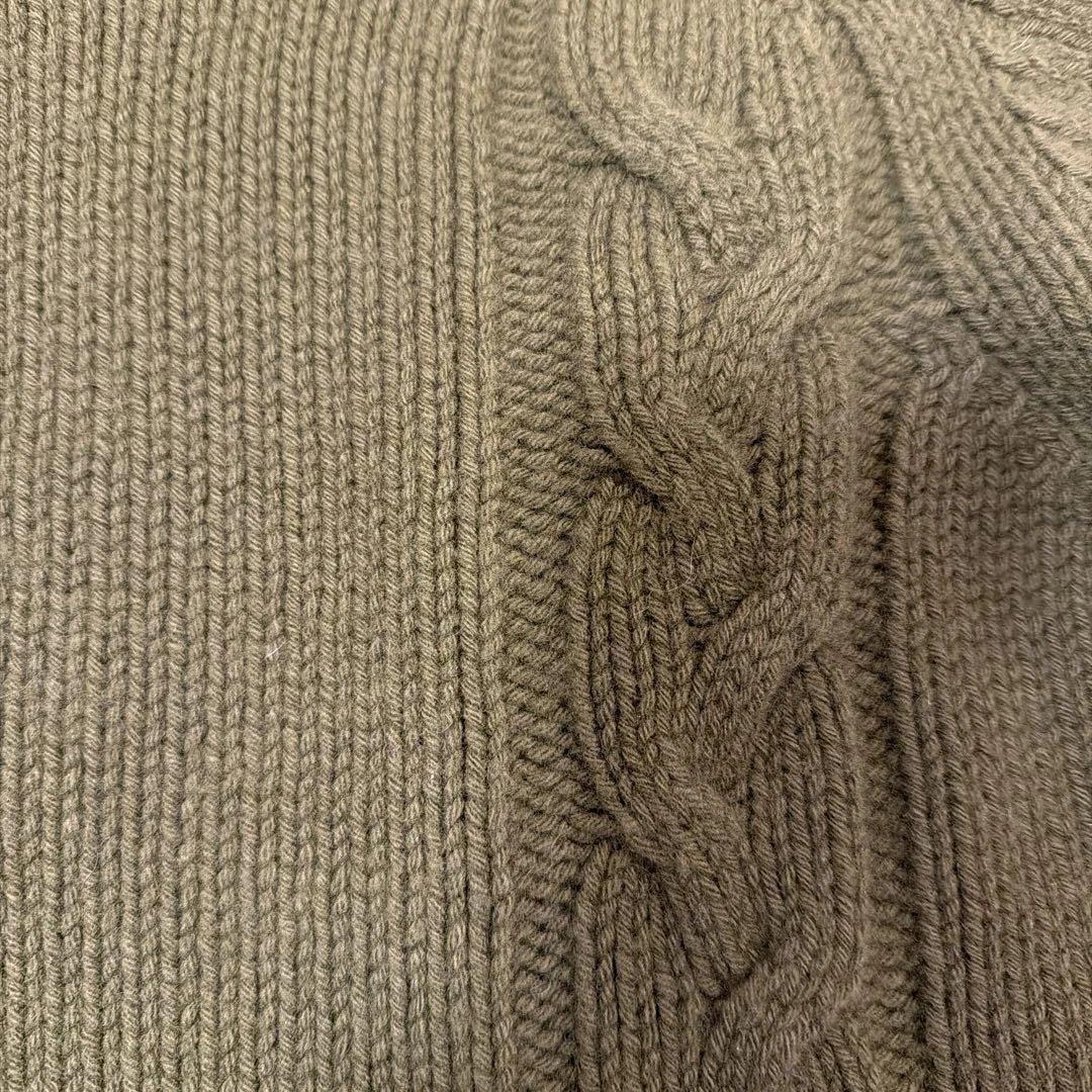 マーガレットハウエル　ウール　カシミヤ　ケーブルニット　ハイネック　II