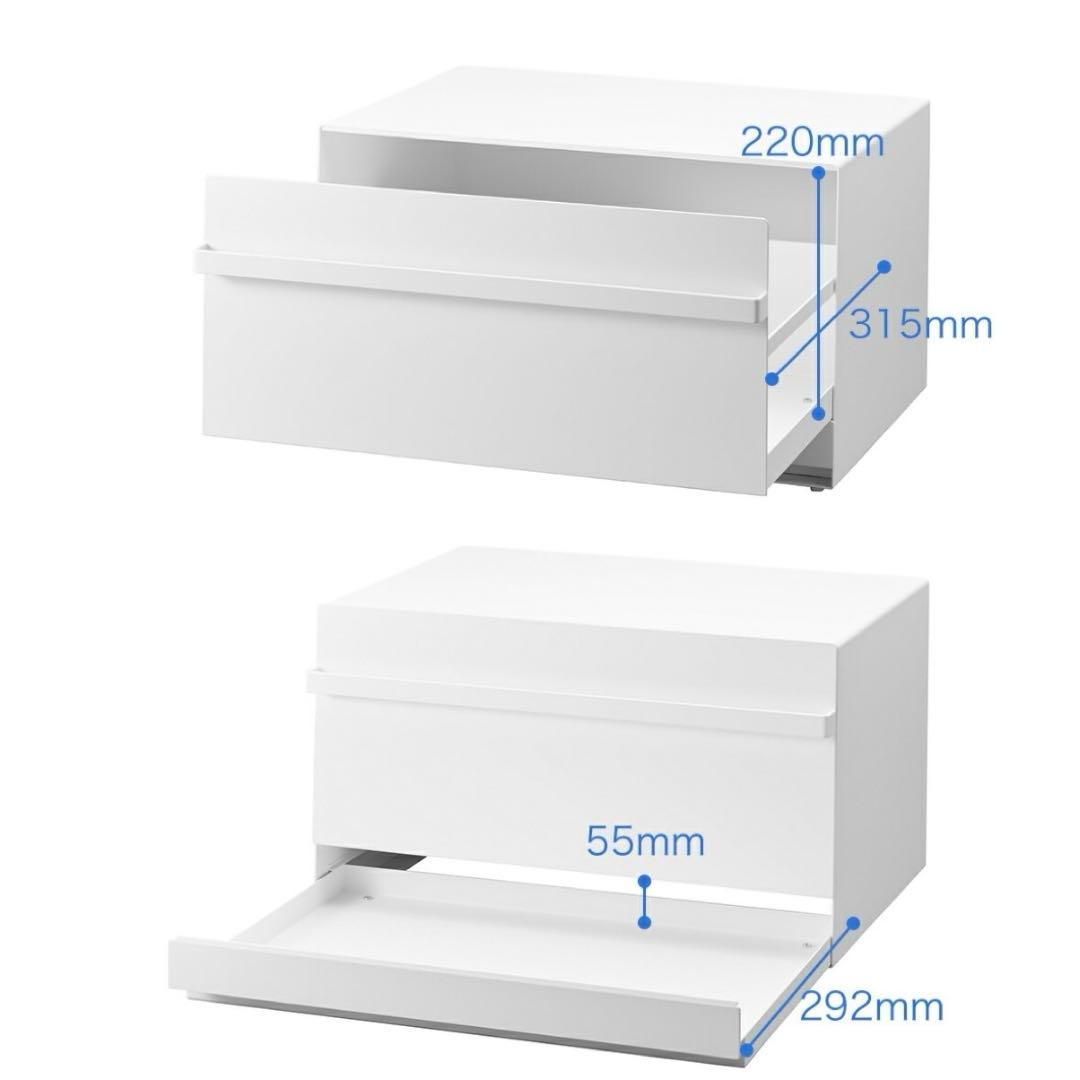 tower 山﨑実業 スライド式ブレッドケース 2段引き出し
