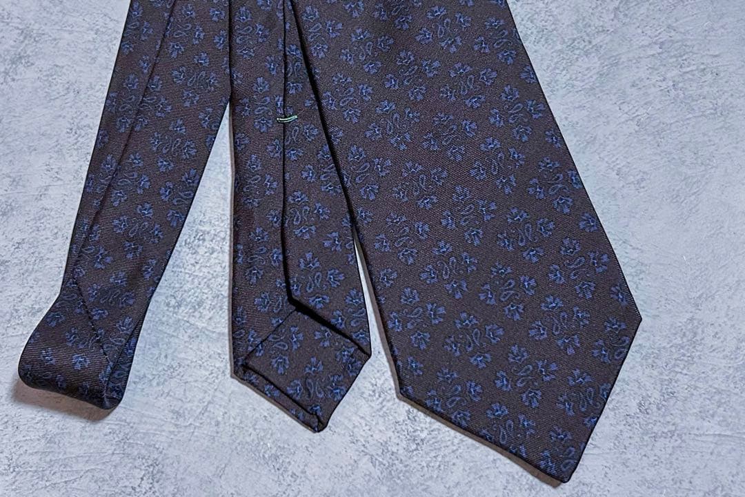 【新品】ルイジボレッリ ネイビー　ネクタイ【最低価格】