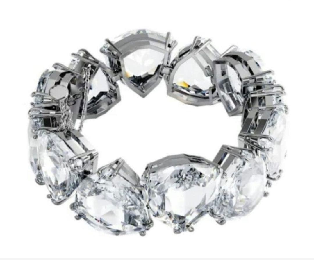 【未使用新品】スワロスキーハート型クリスタルブレスレットSWAROVSKI