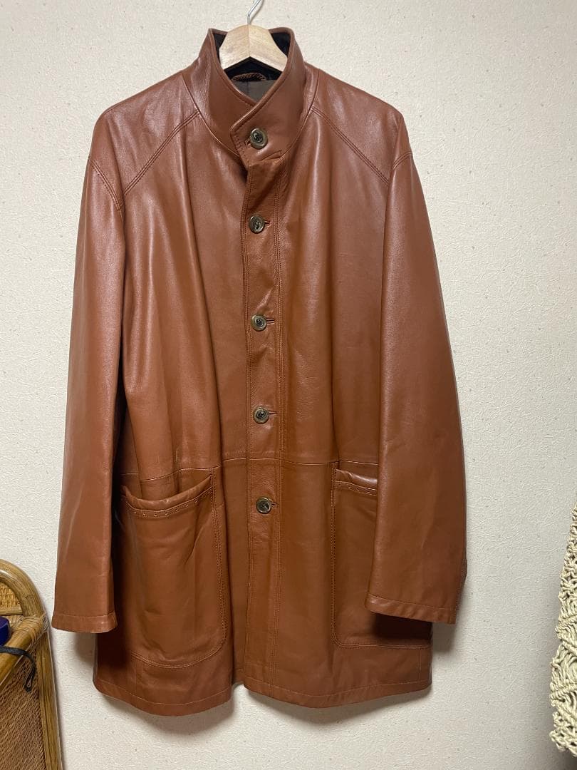 ユーロ　ヴィンテージ　ラム コート ジャケット 50 ランバン　コレクション