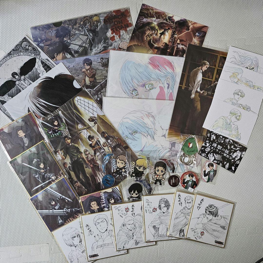 進撃の巨人 リヴァイ エレン ミカサ アルミン ジャン クリアファイル 色紙