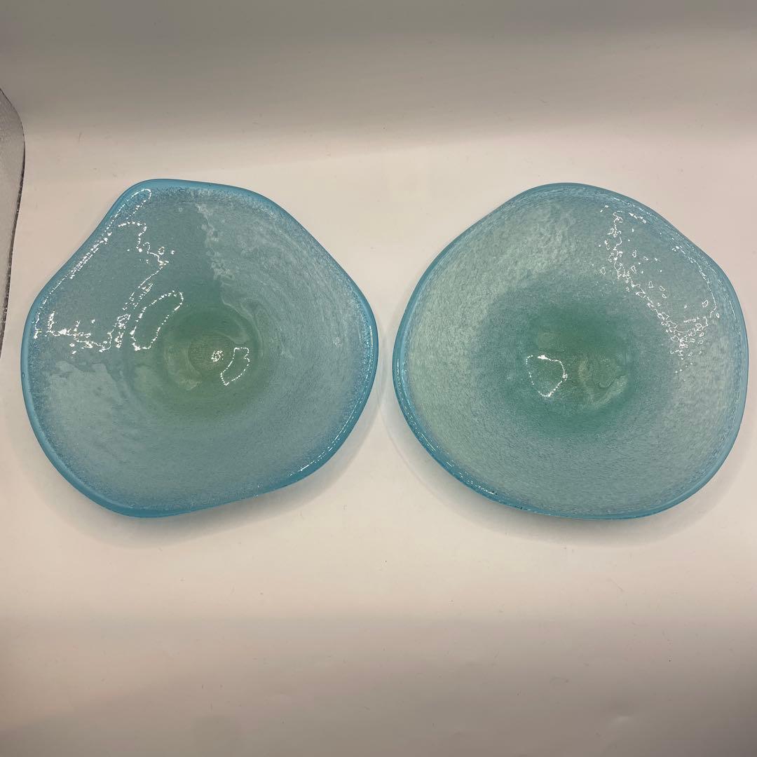 琉球ガラス　稲嶺盛吉作お皿