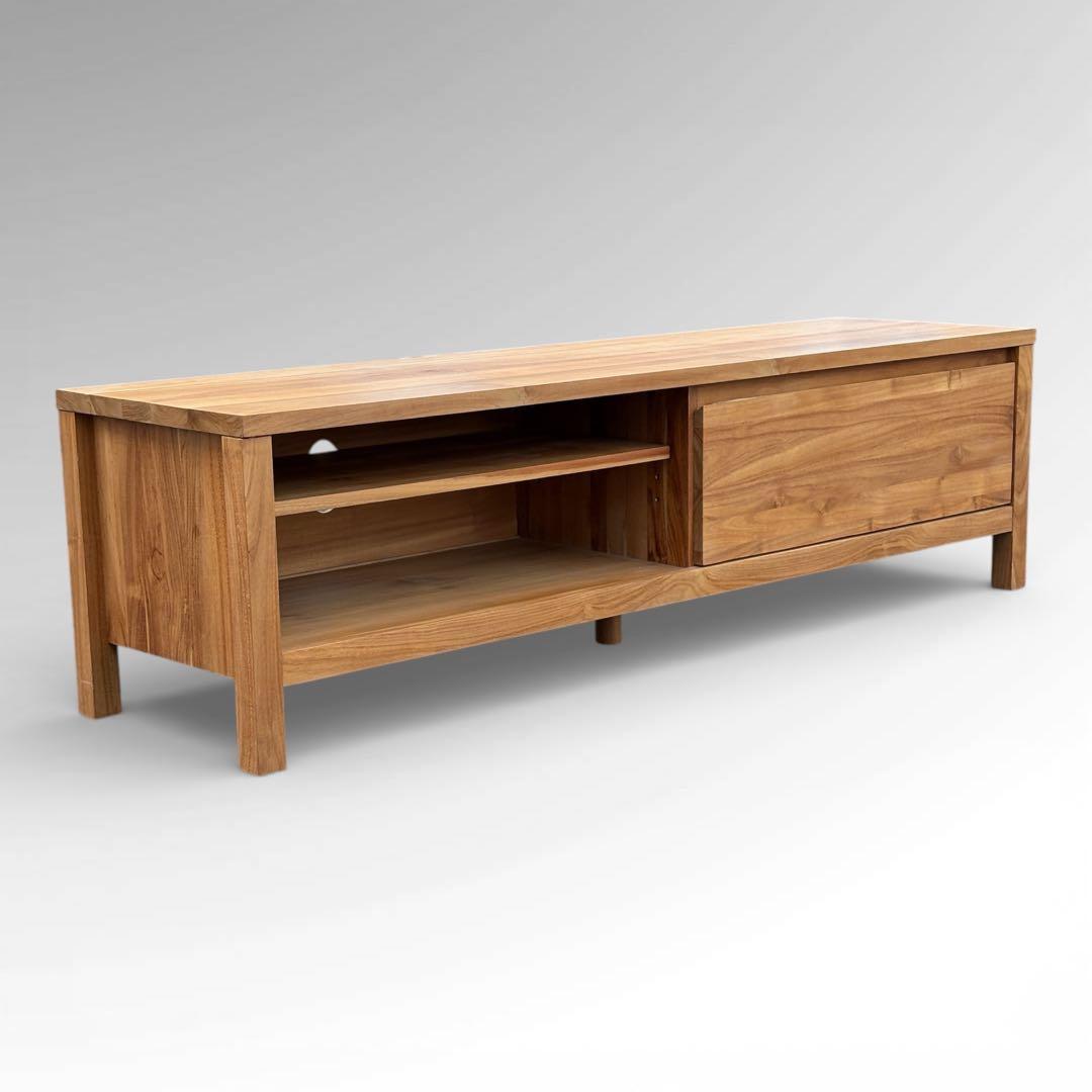 【週末セール】unico SOTO AVボード W1500 チーク無垢材 北欧風