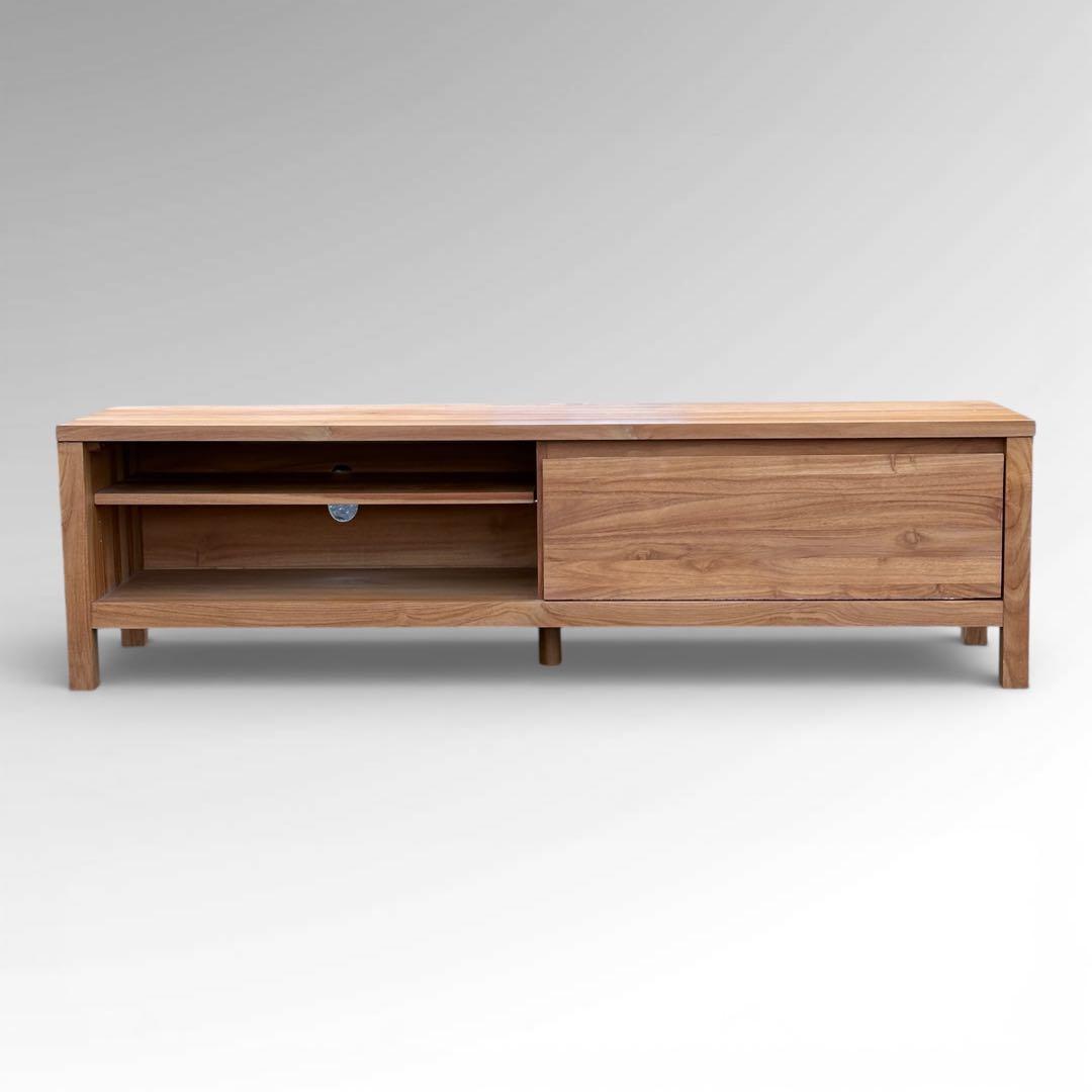 【週末セール】unico SOTO AVボード W1500 チーク無垢材 北欧風