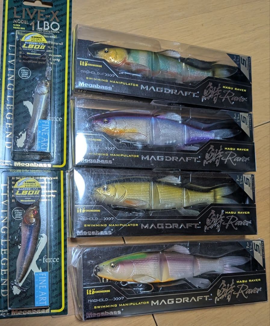 メガバス　ハスレイバー　ライブX 1LBO　新品　5個セット