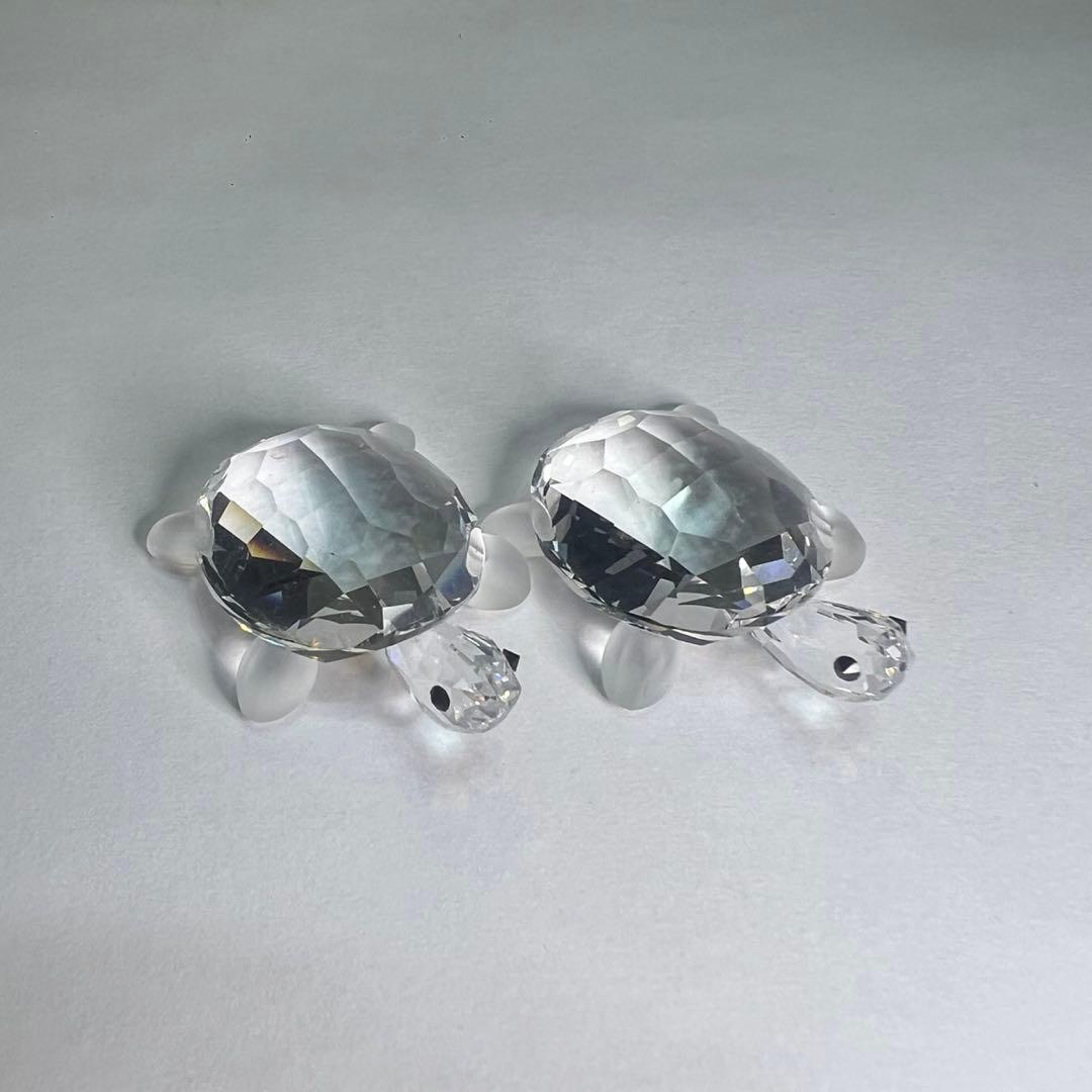 SWAROVSKI スワロフスキー タートル 亀 2体セット まとめ売り