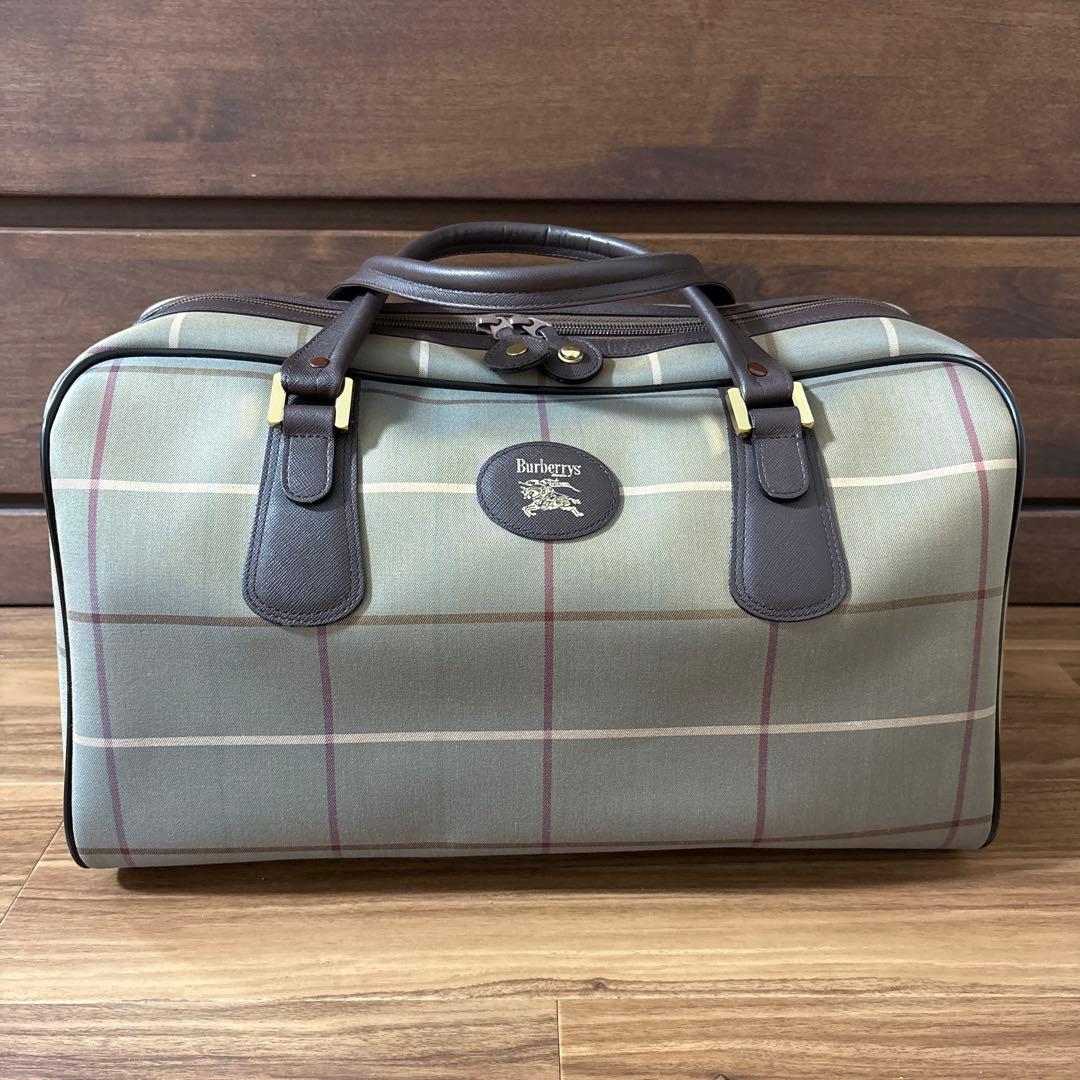 Burberrys チェック柄 ボストンバッグ