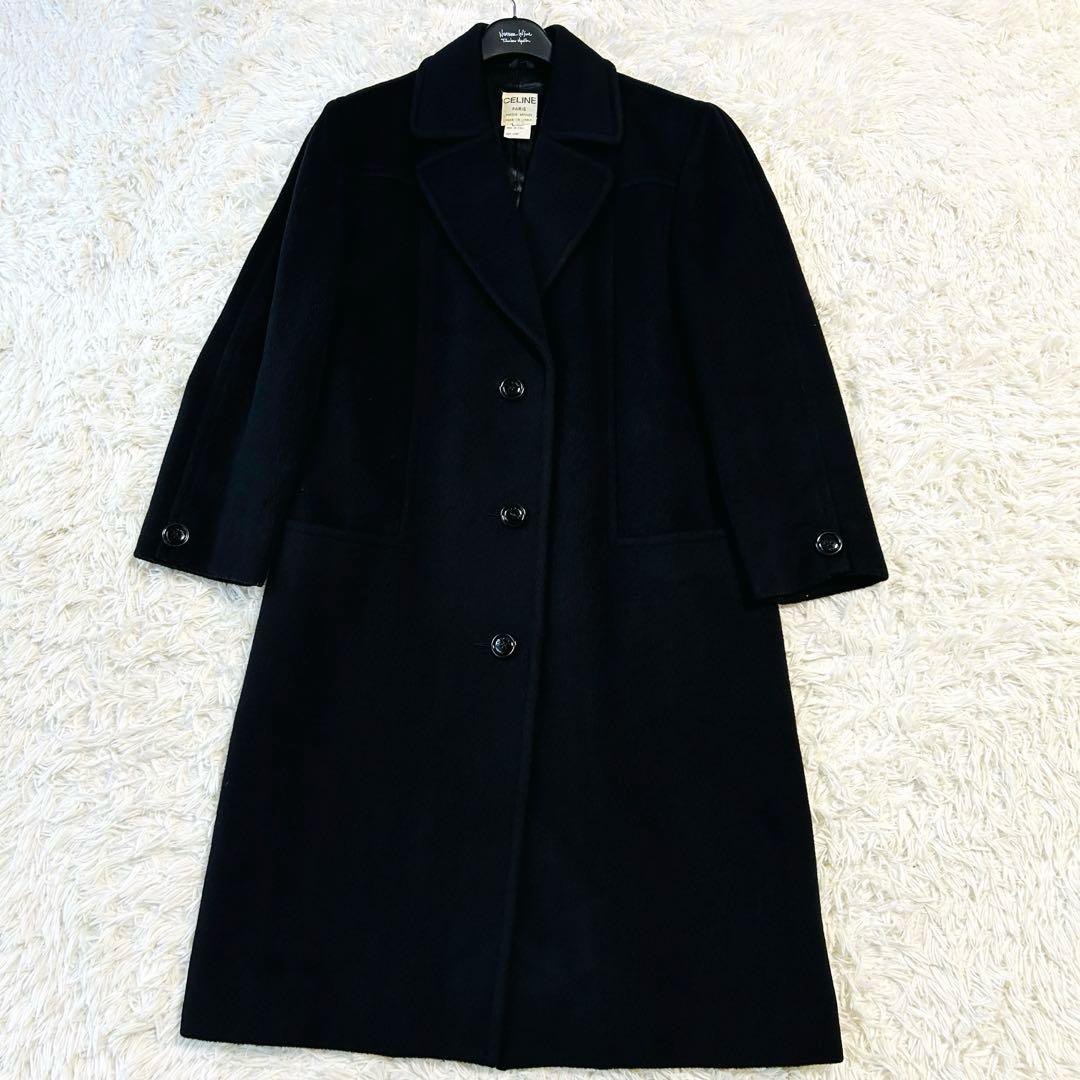 セリーヌ CELINE チェスターコート ロングコート オールドセリーヌ 黒