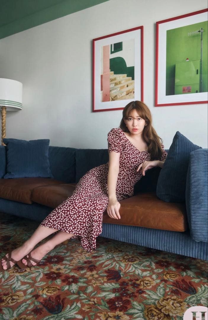 Herlipto チェリーワンピース　rosewood