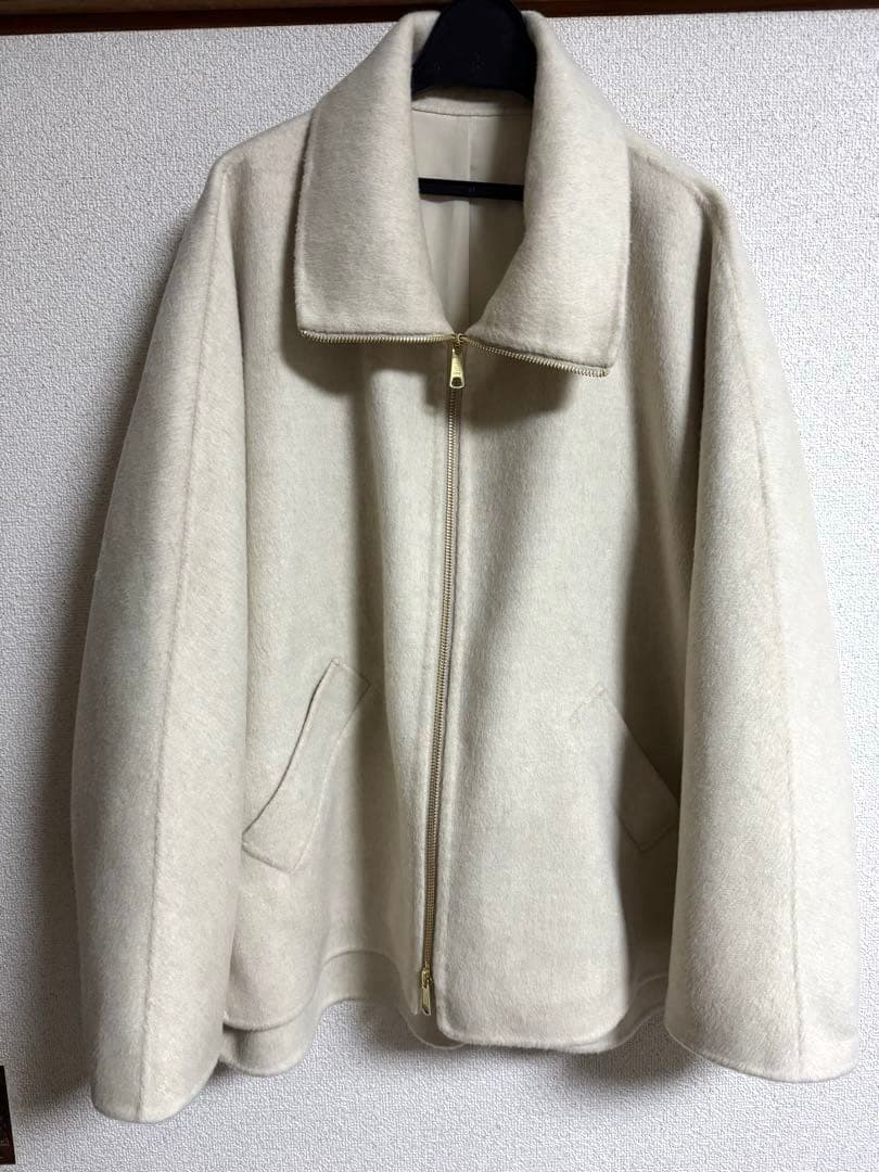 NOBLE キャメルミックスリバージップコート