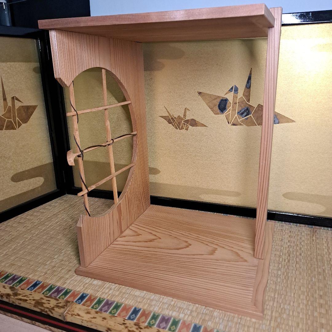 美品 茶道具 淡々斎好 溜精棚 組み立式 元箱