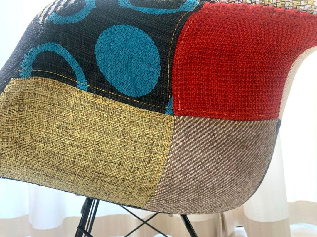 レア 美品 イームズチェア パッチワーク ロッキングチェア カラフル