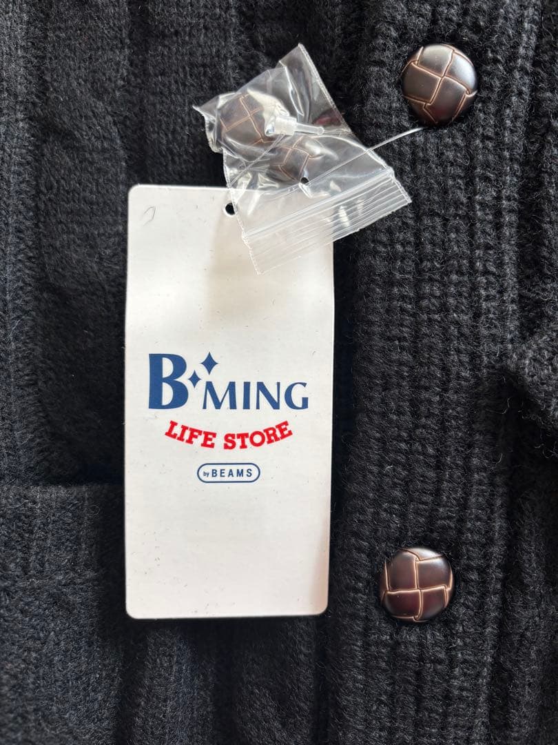 B'MING ブラック カーディガン L