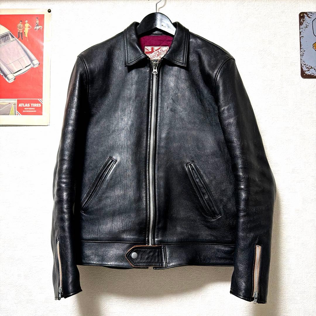 addict clothes AD-01 シープスキン　40 シングルライダース