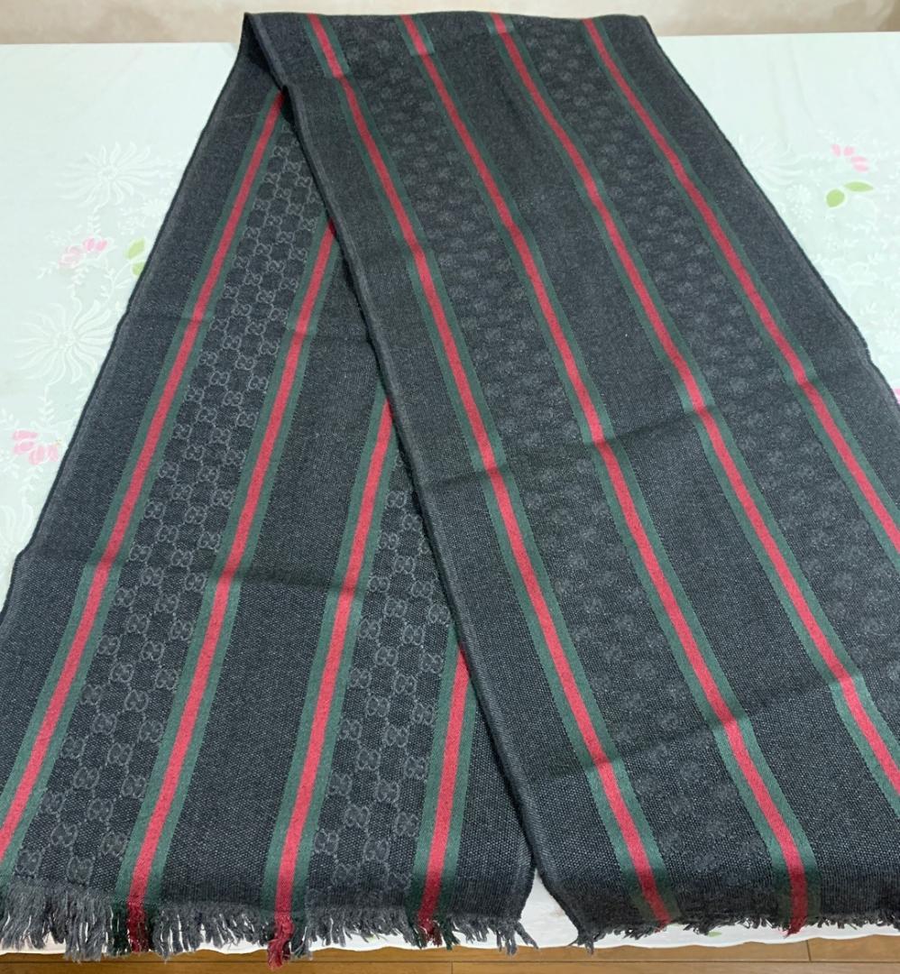 GUCCI メンズ マフラー 177cmx35cm