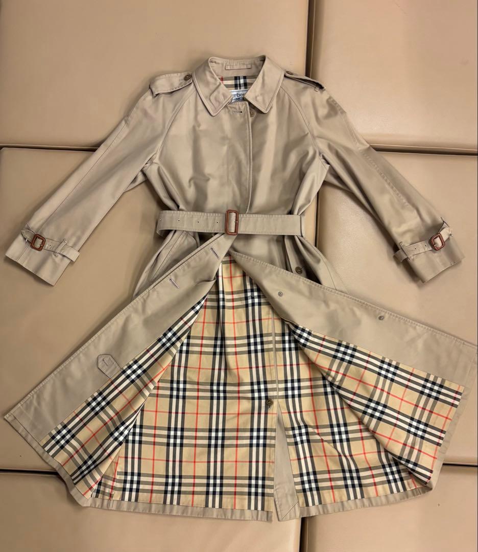 美品 バーバリー トレンチコート　三陽商会 ノバチェック L11号(ベルト付き)