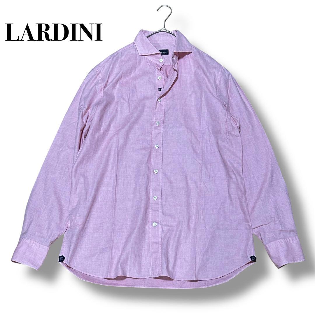 【美品】LARDINI ラルディーニ 長袖シャツ コットン100% イタリア製