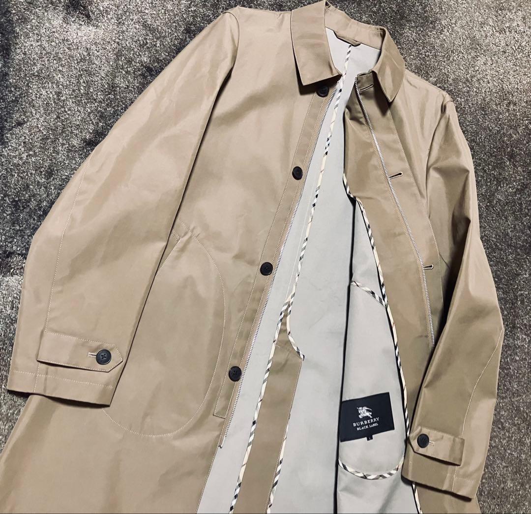 【激レア】BURBERRY BLACKLABEL ステンカラーコートL 新品同様