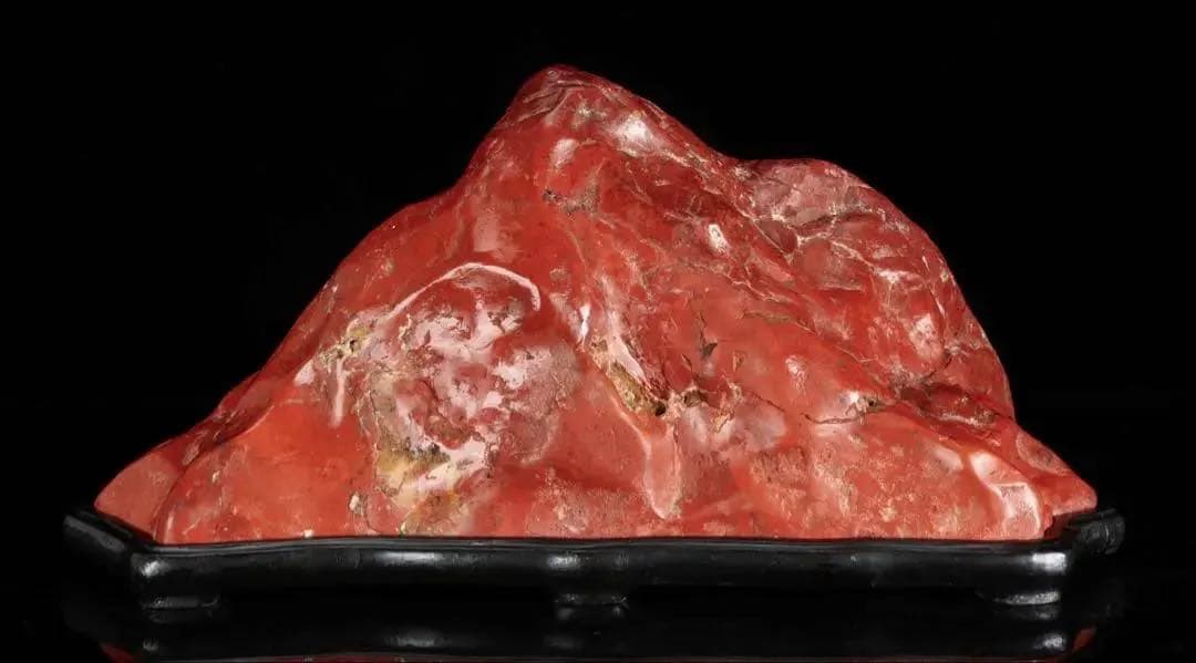 佐渡 赤玉石 赤石 碧玉 鑑賞石 8.7kg 台座付 自然石 ジャスパー 水石