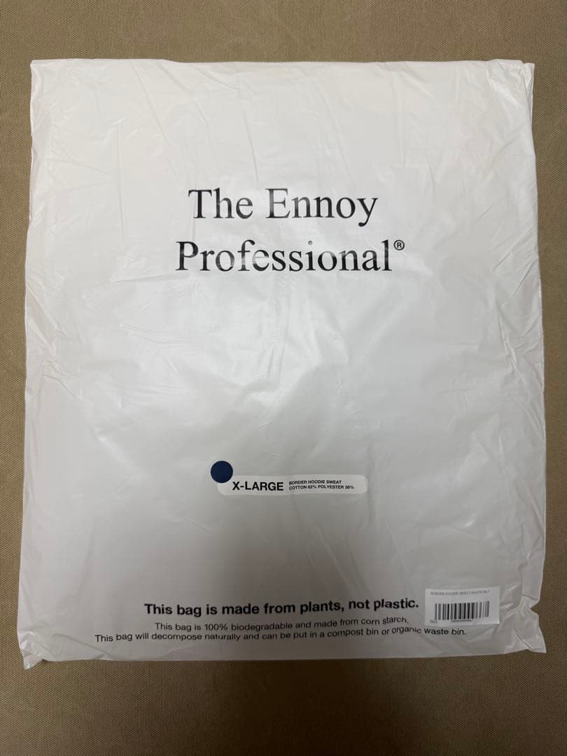 m*o様 【新品未使用】Ennoy BORDER HOODIE SWEAT XL