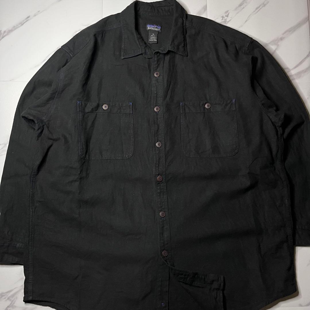 トップス Patagonia black work shirt