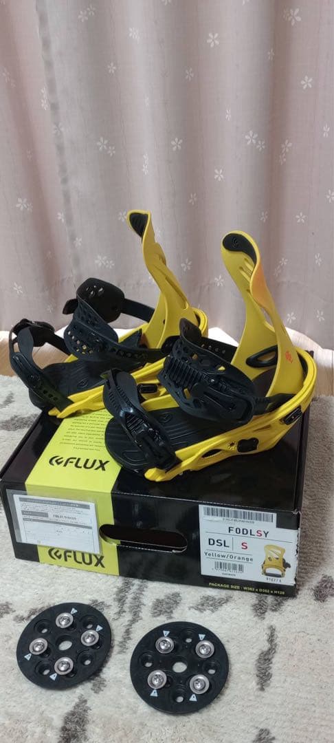 ビンディング FLUX DSL Sサイズ 19-20モデル イエロー