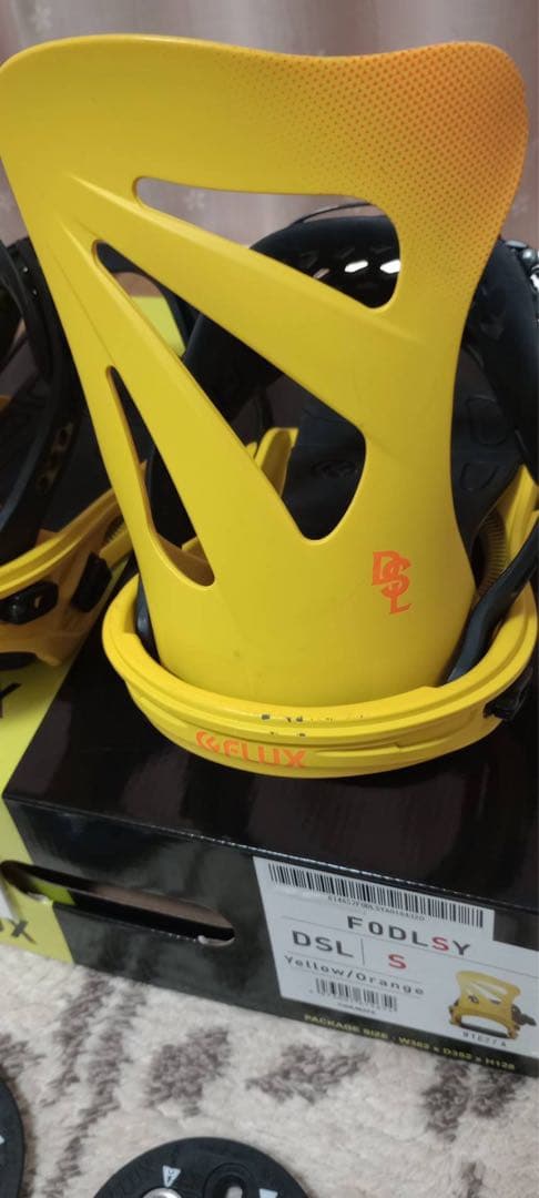ビンディング FLUX DSL Sサイズ 19-20モデル イエロー