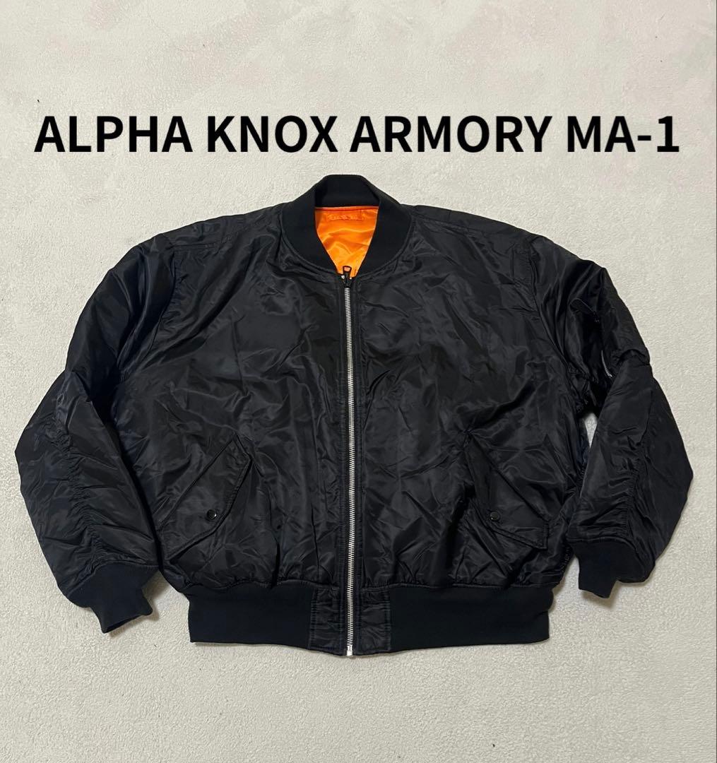 サイズ◎ KNOX ARMORY MA-1 XL ブラック　ALPHA