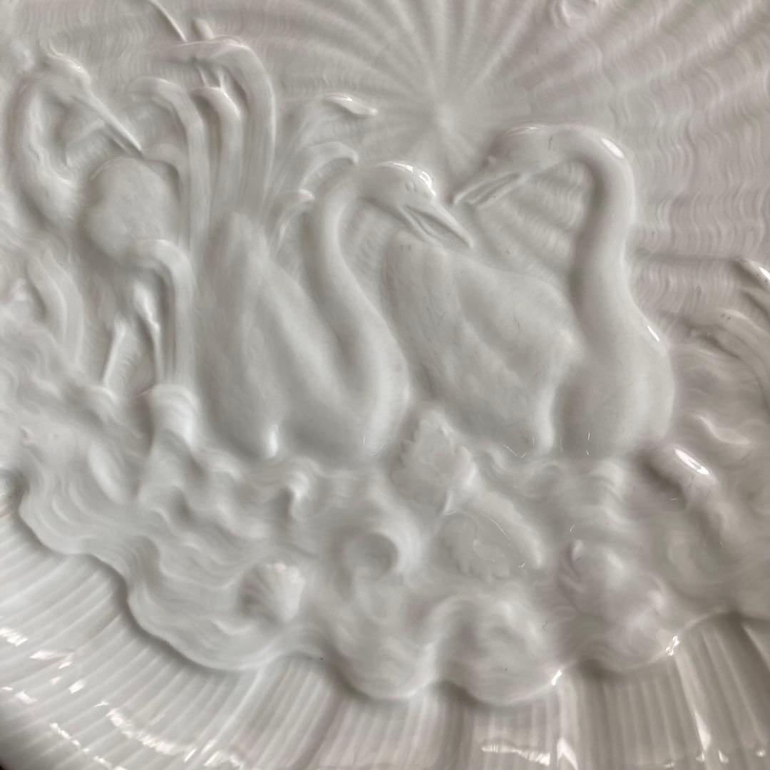 マイセン スワンサービス スワンホワイト プラター 大皿 約30cm