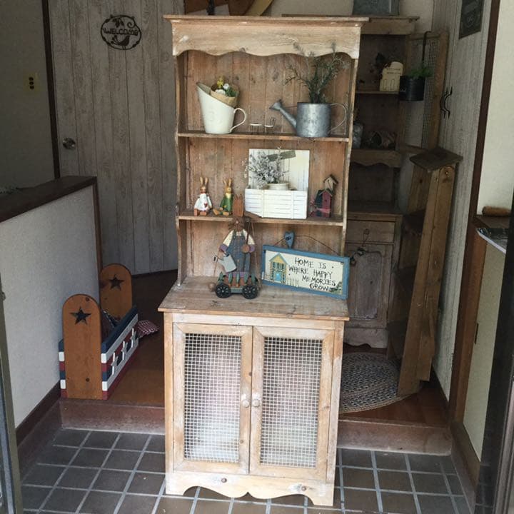 大幅値下げ‼️ カントリー家具　リサイクルウッド カップボード